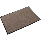 Crown Rely-On Olefin Light Traffic Wiper Mat - 4' x 6', Pebble Brown